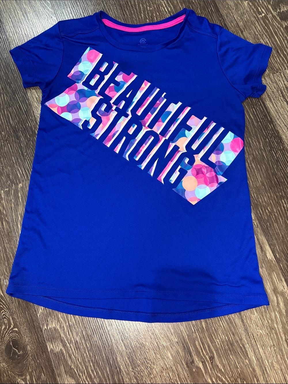Girls short sleeve athletic top size large